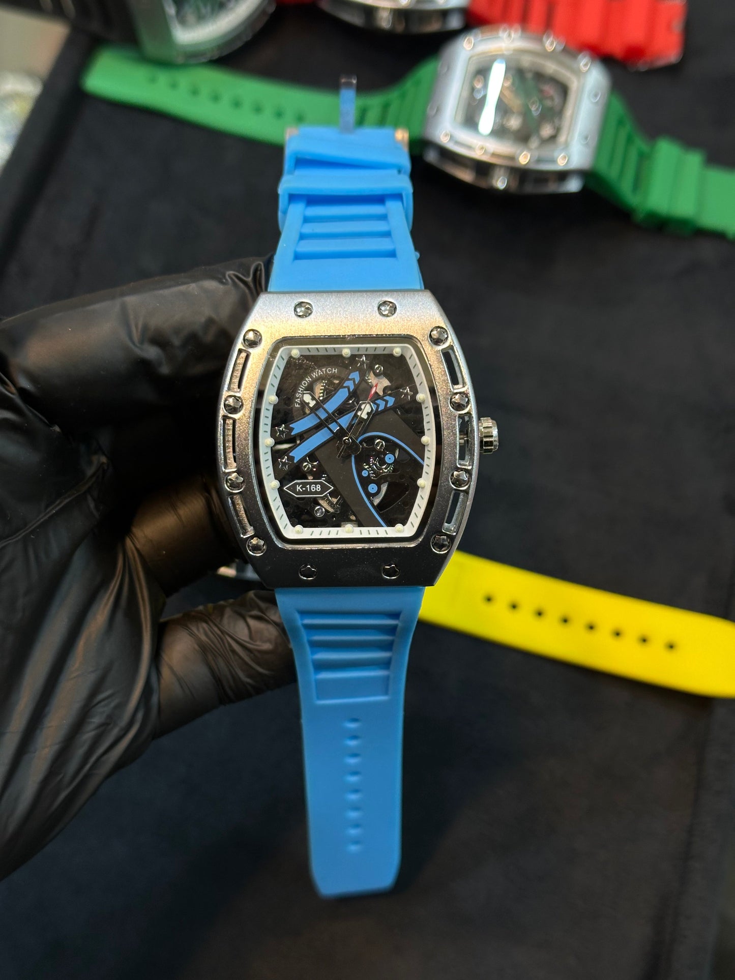 Richard mille back skull skeleton