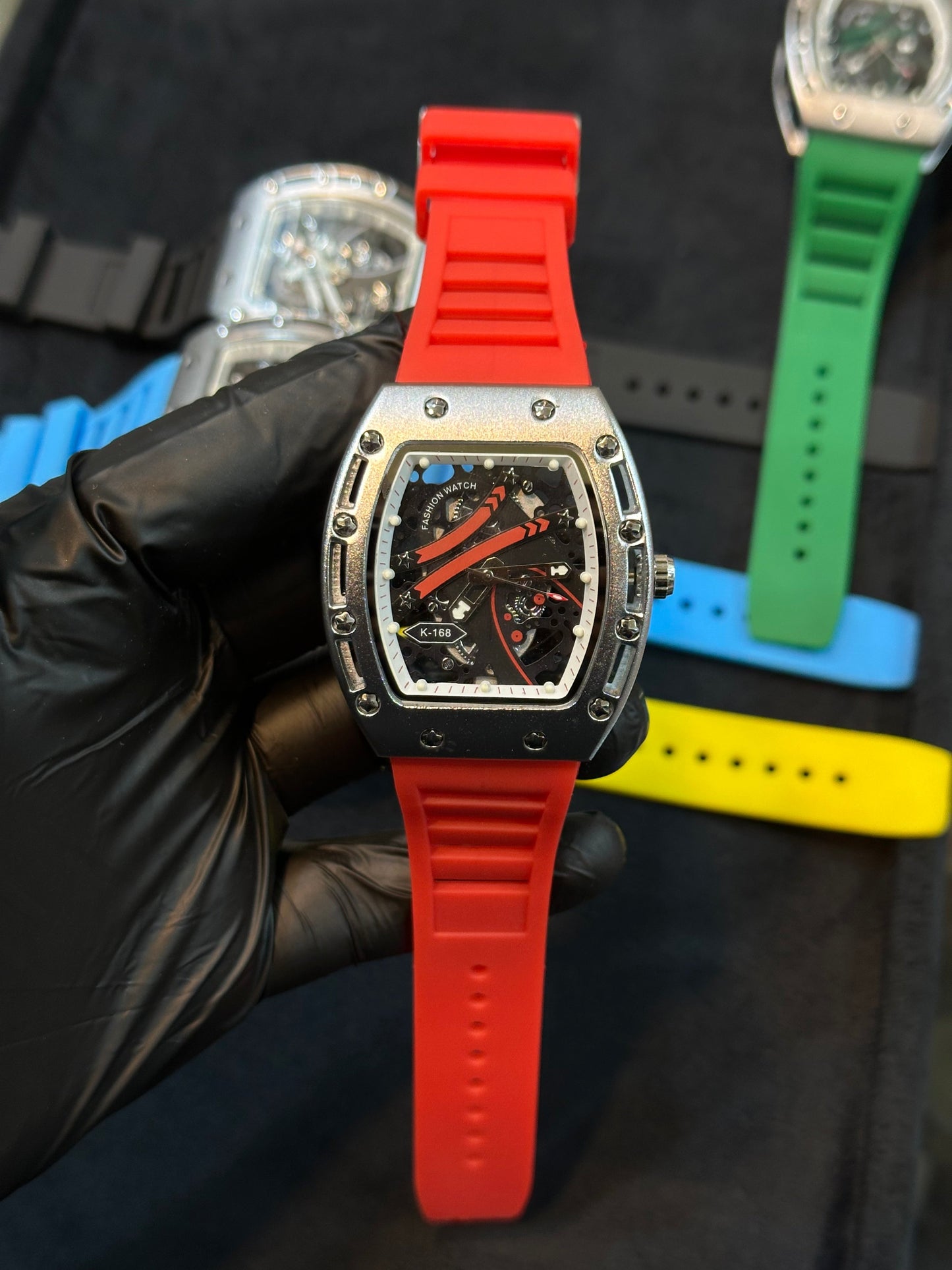 Richard mille back skull skeleton