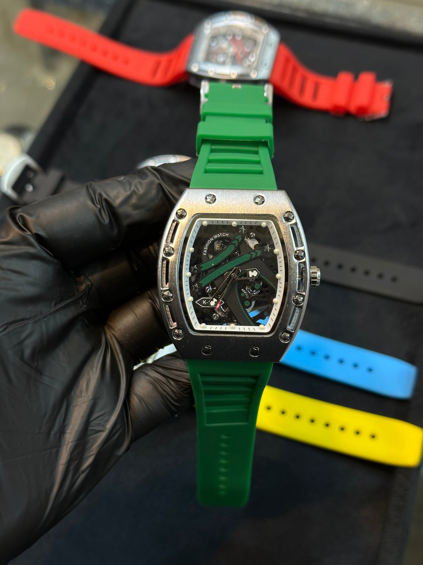 Richard mille back skull skeleton