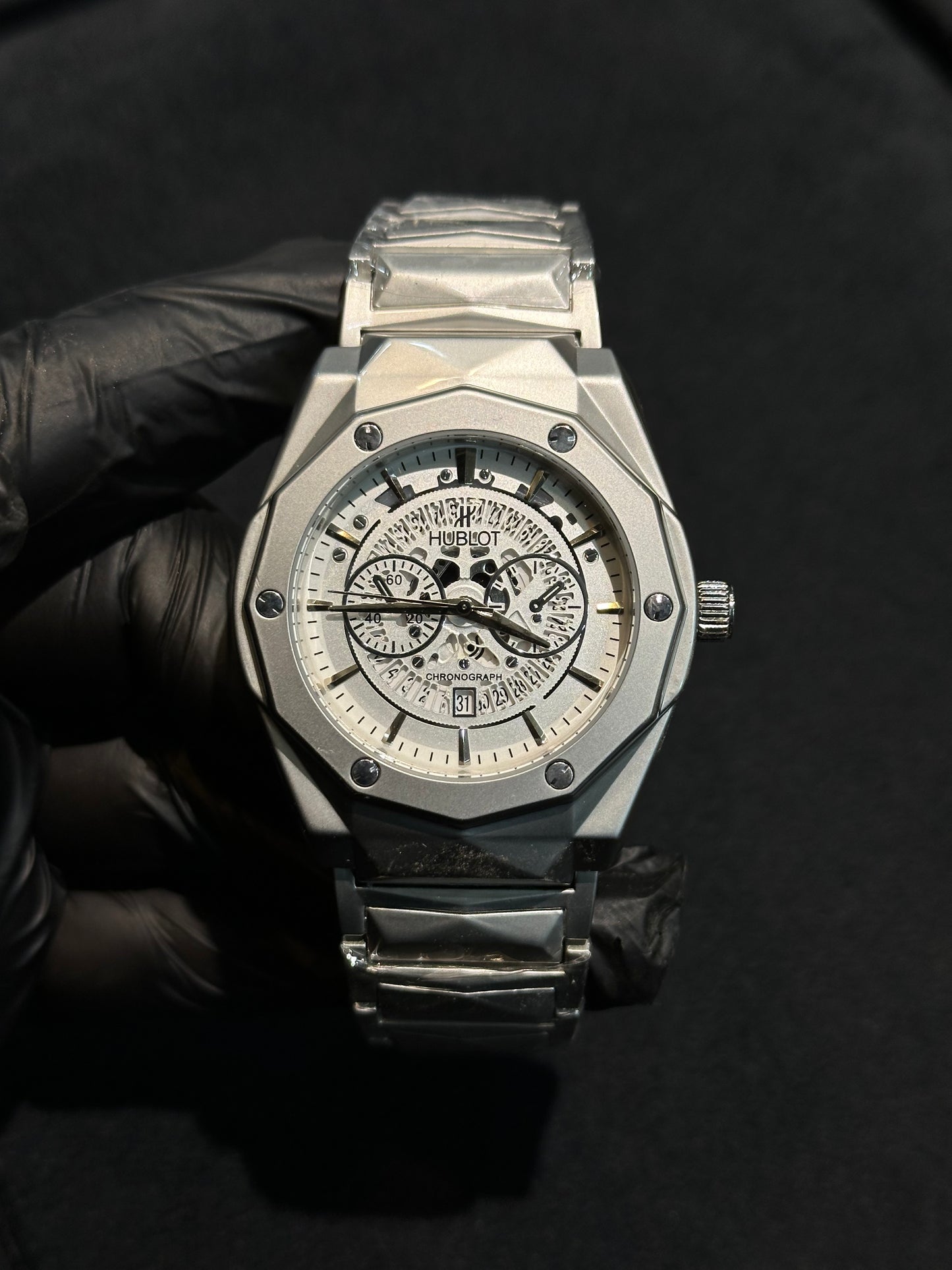 Hublot Style Octagonal