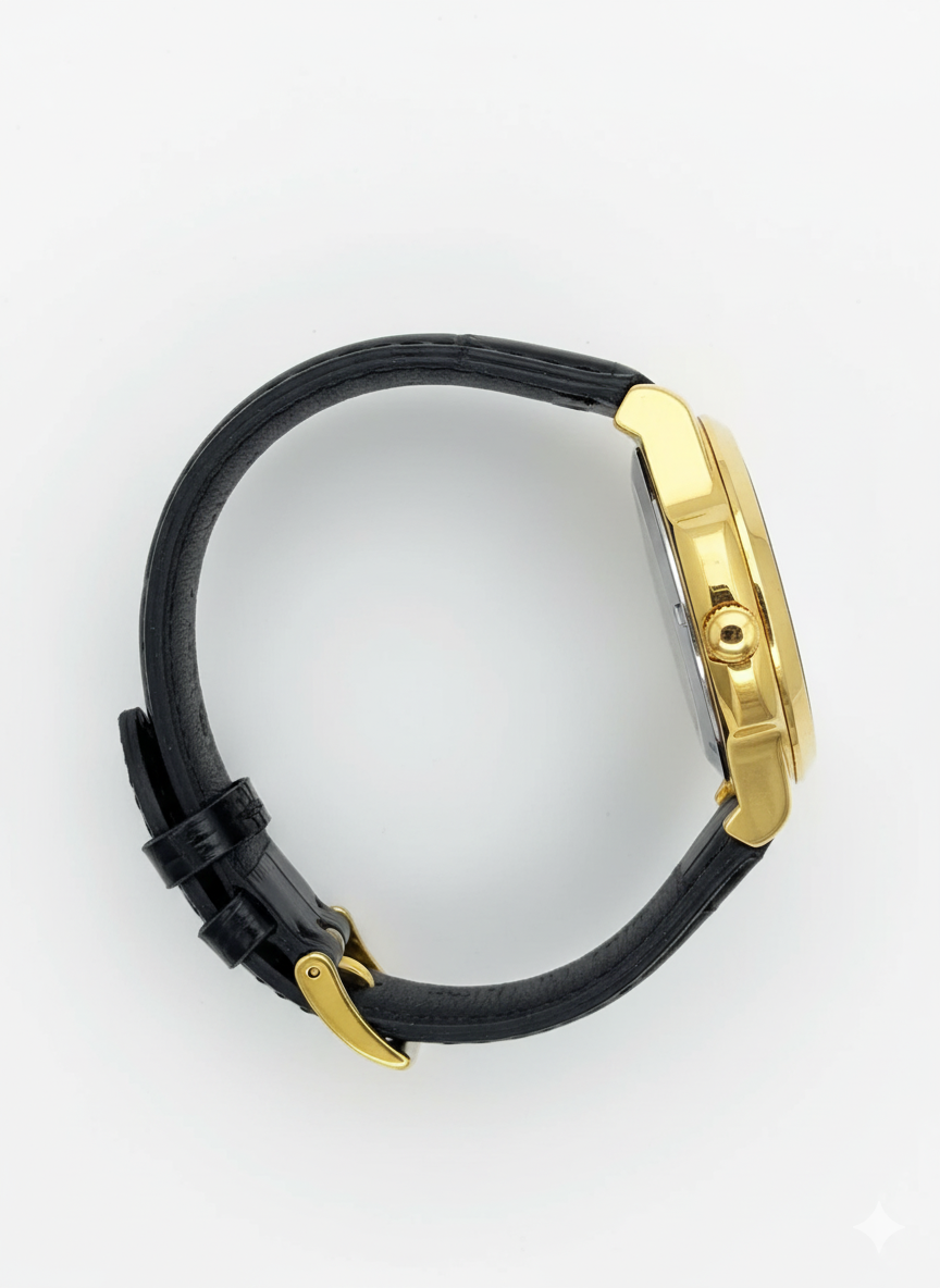 BOBO BIRD Men’s Leather Strap Watch | Wooden Dial Design & Classic Casual Style