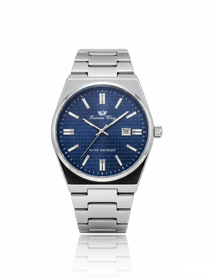 Men’s Blue Dial Stainless Steel